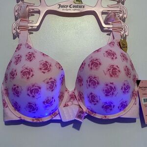 Juicy Couture Pink Floral Bra